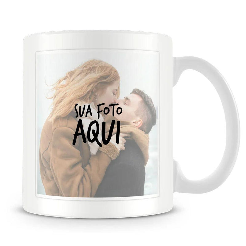 Caneca Personalizada com Foto e Música Spotify (Mod1)