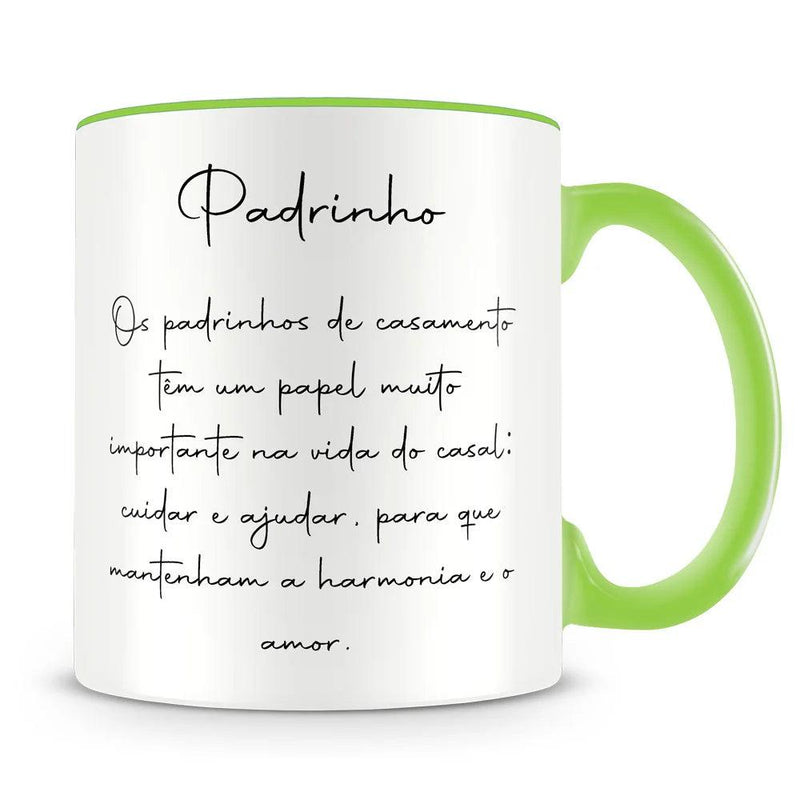 Caneca Personalizada Padrinho de Casamento (Com Nome)