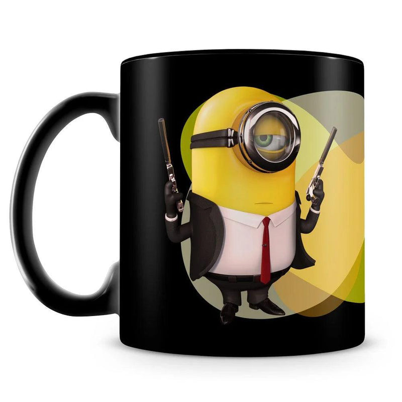 Caneca Personalizada Minions - Hasta La Vista Baby! (100% Preta)