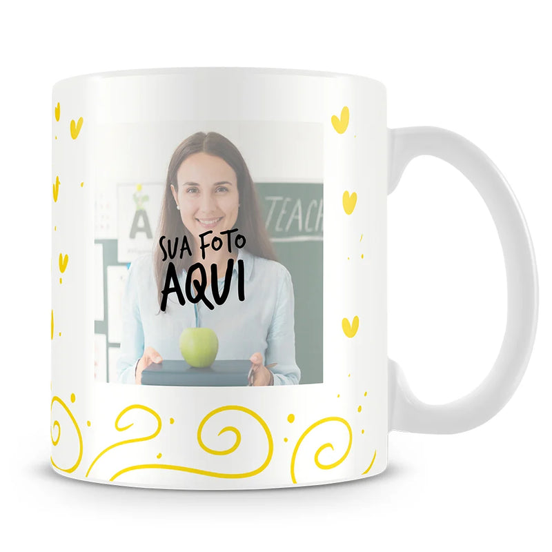 Caneca Personalizada da Professora (Com Foto)