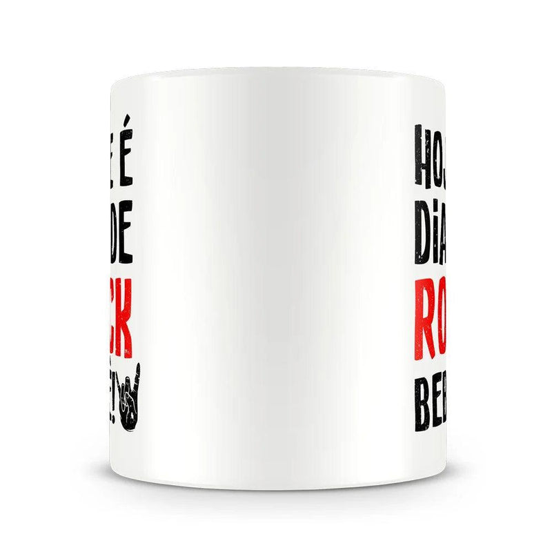 Caneca Personalizada Hoje é Dia de Rock Bebê