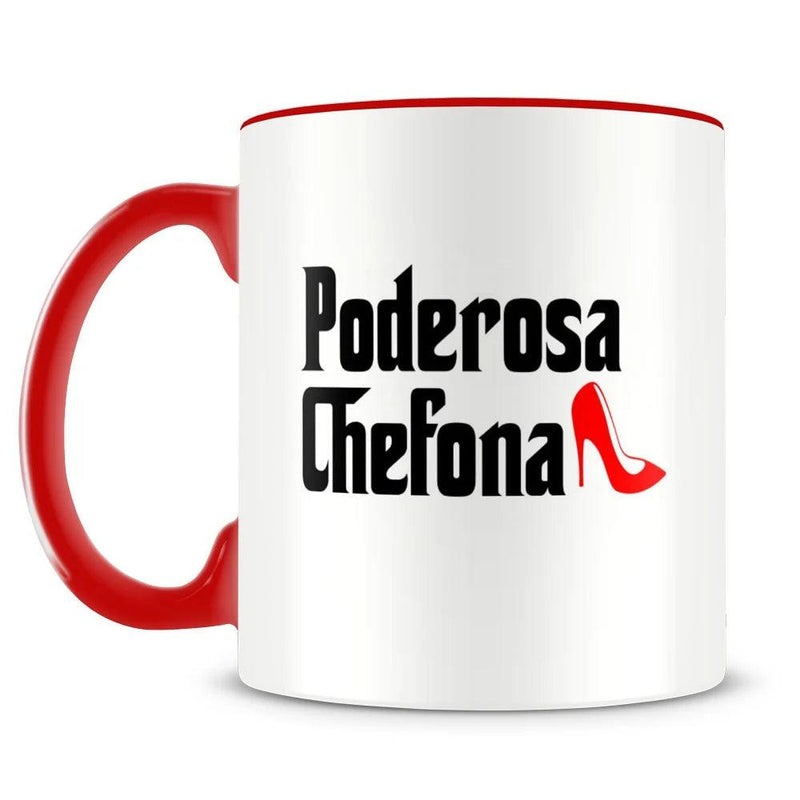 Caneca Personalizada Poderosa Chefona (Vermelha)