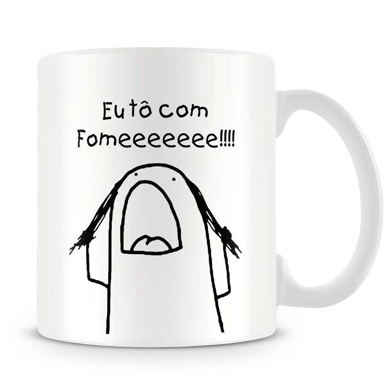 Caneca Personalizada Meme Flork - Tô com Fome