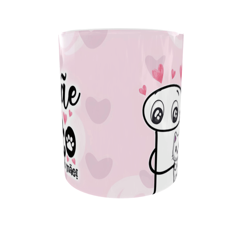 Caneca Mãe de Gato Também e Mãe - Inkdesigner